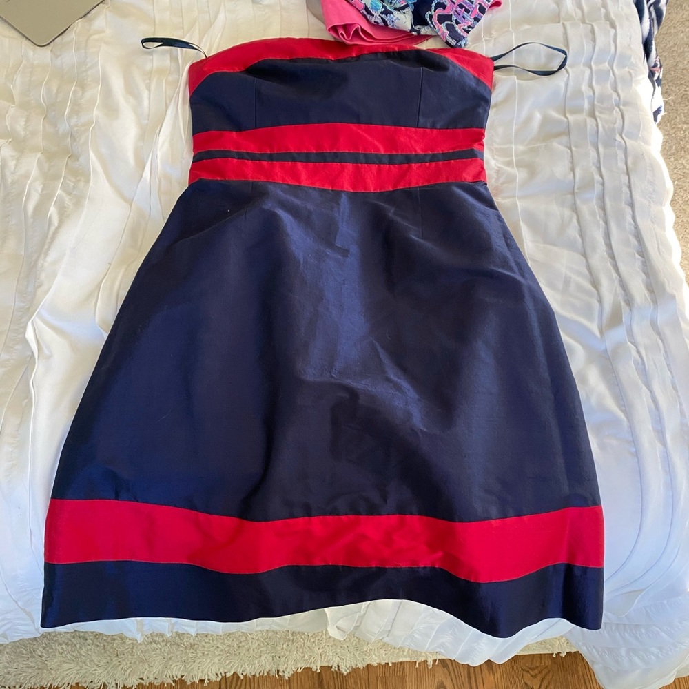 CK Bradley strapless Charleston dress